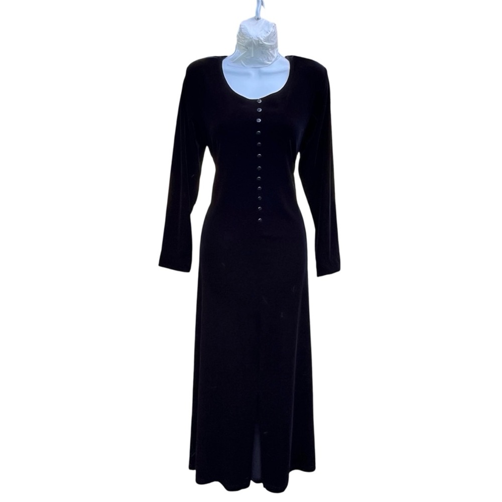 Vintage 1990’s Social circles black velvet dress